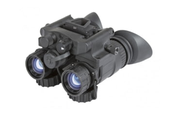Image of AGM Global Vision NVG-40 1x27mm NL1 Dual Tube Night Vision Goggle/Binocular Gen 2 Plus, Green Phosphor, Level 1, Black, 4.5 4.6 2.9, 14NV4122483011