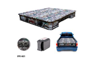 Image of Airbedz Full Size 8 Foot Long Inflatable Truck Bed w/ Built-in Rechargeable Battery Air Pump, Camo, PPI-401