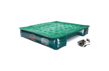 Image of Airbedz Lite Full Size Short and Long 6 to 8 ft Truck Bed Air Mattress w/ DC Corded Pump, Green, PPI PV202C