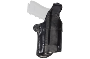 Image of Aker Leather Model 115 Nightguard Tactical Light High Ride Duty Holster, SIG Sauer P320/ 320C, Insight Technology M3/Streamlight TLR-1, Left, Plain, Black, H115BPL-SS320M3