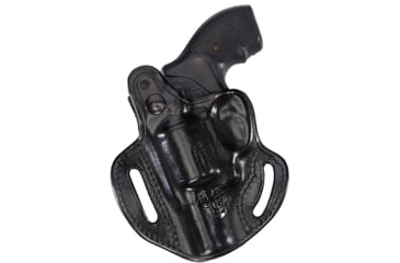 Image of Aker Leather Model 137 Bodyguard Revolver Holster, N-Frame 4in, Right, Plain, Black, H137BPR-LRG4