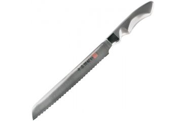 Image of Al Mar Knives All Stainless Ultra-Chef Bread  Knife, Damascus ALAM-SCB
