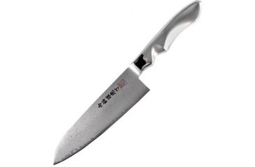 Image of Al Mar Knives All Stainless Ultra-Chef  Santuko Knife, Damascus ALAM-SC7