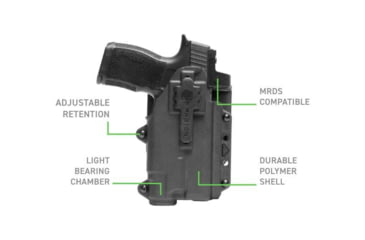 Image of Alien Gear Holsters Photon Compact Light IWB Holster, Sig Fuse, Ambi Hand, Compact Light, No Light, Black, PHO-1348-L0-D