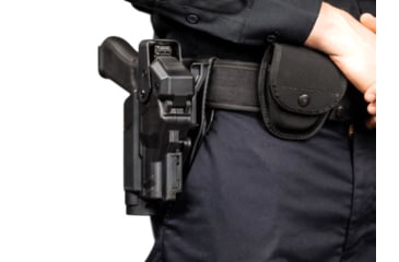 Image of Alien Gear Holsters Rapid Force Level II Light Bearing Paddle Holsters, Glock 19, Left, Matte, Black, 00193858024257