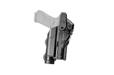 Image of Alien Gear Holsters Rapid Force Level II Light Bearing Paddle Holsters, Glock 19, Left, Basket Weave, Black, 00193858024196