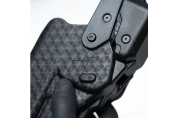 Image of Alien Gear Holsters Rapid Force Polymer Level III OWB Belt Duty Holster, Glock 19/19X/19 MOS/23 Gen 1-4/44/45/45 MOS, Glock 17/17 MOS/22 Gen 1-4/47/47 MOS, Right Hand, Matte Black, No Light, R3-M-0057-BK-RH-L0-A0-B