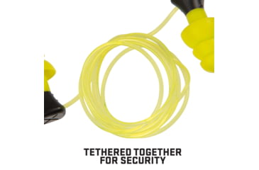 Image of Allen ULTRX Tethered Silicone Ear Plugs, 3-Pairs, Yellow, 4118