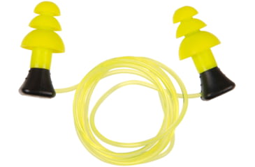 Image of Allen ULTRX Tethered Silicone Ear Plugs, 3-Pairs, Yellow, 4118