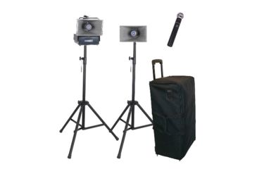 Image of USED DEMO, AmpliVox Deluxe Wireless Handheld Half-Mile Hailer Kit, Black, SW637, EDEMO1