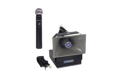 Image of AmpliVox Wireless Handheld Half-Mile Hailer, Black, SW615A