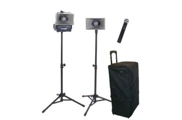 Image of AmpliVox Wireless Handheld Half-Mile Hailer Kit, Black, SW635
