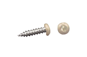 Image of AP Products 012-PSQ50 8 x 1 Pan Head Square Recess Screw, 1, Colonial White, Pack of 50, 012-PSQ50 CO 8 X 1
