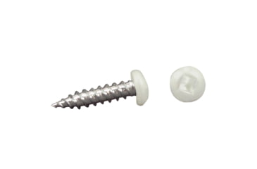Image of AP Products 012-PSQ50 8 x 1 Pan Head Square Recess Screw, 1, White, Pack of 50, 012-PSQ50 W 8 X 1