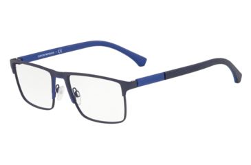 Image of Armani EA1095 Eyeglass Frames 3283-53 - Matte Blue/Bluette