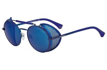 Image of Armani EA2017Z Single Vision Prescription Sunglasses EA2017Z-305096-50 - Lens Diameter 50 mm, Frame Color Matte Blue