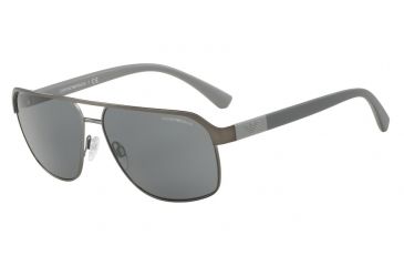 Image of Armani EA2039 Bifocal Prescription Sunglasses EA2039-300387-62 - Lens Diameter 62 mm, Frame Color Matte Gunmetal