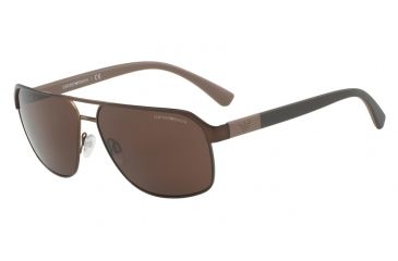 Image of Armani EA2039 Bifocal Prescription Sunglasses EA2039-302073-62 - Lens Diameter 62 mm, Frame Color Matte Brown