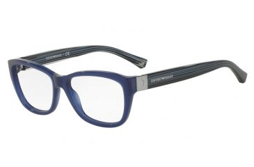 Image of Armani EA3084F Eyeglass Frames 5518-54 - Opal Blue Frame