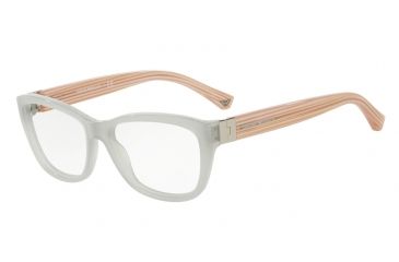 Image of Armani EA3084F Eyeglass Frames 5519-54 - Opal Grey Green Frame