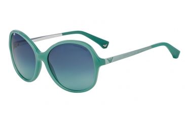 Image of Armani EA4024 Single Vision Prescription Sunglasses EA4024-52134S-56 - Lens Diameter 56 mm, Frame Color Opal Water Green