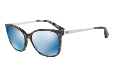 Image of Armani EA4025 Bifocal Prescription Sunglasses EA4025-554255-55 - Lens Diameter 55 mm, Frame Color Havana Spot Blue