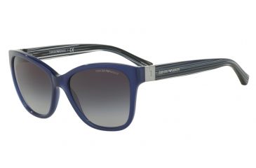 Image of Armani EA4068F Bifocal Prescription Sunglasses EA4068F-55188G-57 - Lens Diameter 57 mm, Frame Color Opal Blue