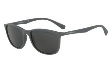 Image of Armani EA4074 Bifocal Prescription Sunglasses EA4074-550287-56 - Lens Diameter 56 mm, Frame Color Matte Grey