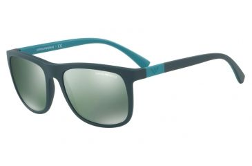 Image of Armani EA4079 Single Vision Prescription Sunglasses EA4079-55006R-57 - Lens Diameter 57 mm, Frame Color Matte Green