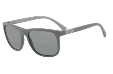 Image of Armani EA4079 Single Vision Prescription Sunglasses EA4079-550287-57 - Lens Diameter 57 mm, Frame Color Matte Grey