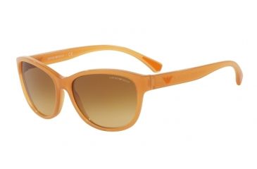 Image of Armani EA4080 Bifocal Prescription Sunglasses EA4080-55372L-57 - Lens Diameter 57 mm, Frame Color Opal Biscuit
