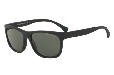 Image of Armani EA4081F Single Vision Prescription Sunglasses EA4081F-50429A-59 - Lens Diameter 59 mm, Frame Color Matte Black
