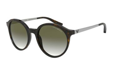 Image of Armani EA4134F Sunglasses 50268E-53 - , Clear Gradient Light Green Lenses