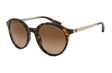 Image of Armani EA4134F Sunglasses 576513-53 - , Brown Gradient Lenses