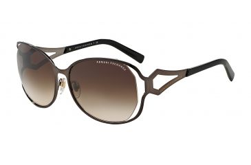 Image of Armani Exchange AX2009S Bifocal Prescription Sunglasses AX2009S-603313-59 - Lens Diameter 59 mm, Frame Color Chocolate Brown
