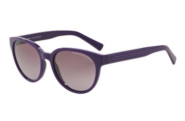 Image of Armani Exchange AX4034 Sunglasses 81518H-54 - Dk Purple /dk Purp Grp Stripe Frame, Purple Gradient Lenses