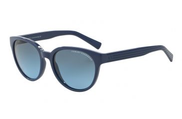 Image of Armani Exchange AX4034 Sunglasses 815217-54 - Blue/blue Light Blue Stripe Frame, Grey Blue Grdient Lenses