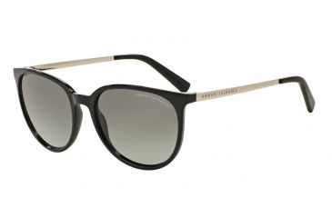 Image of Armani Exchange AX4048SF Single Vision Prescription Sunglasses AX4048SF-815811-56 - Lens Diameter 56 mm, Frame Color Black