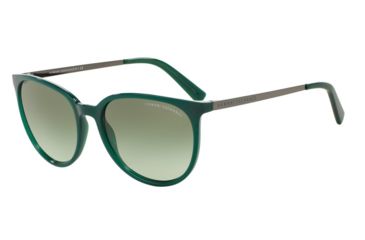 Image of Armani Exchange AX4048SF Single Vision Prescription Sunglasses AX4048SF-81708E-56 - Lens Diameter 56 mm, Frame Color Alpine Green Milky
