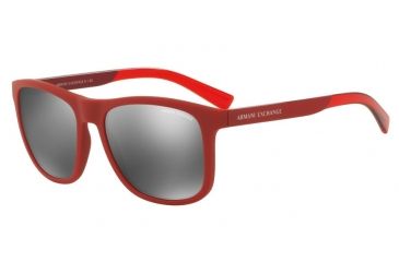 Image of Armani Exchange AX4049SF Single Vision Prescription Sunglasses AX4049SF-81846G-57 - Lens Diameter 57 mm, Frame Color Matte Tango Red