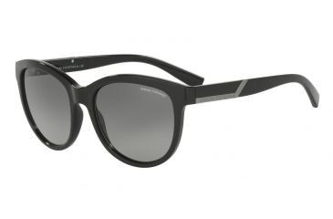 Image of Armani Exchange AX4051S Single Vision Prescription Sunglasses AX4051S-815811-55 - Lens Diameter 55 mm, Frame Color Black