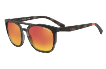 Image of Armani Exchange AX4076SF Bifocal Prescription Sunglasses, 56mm, Matte Grey Havana, AX4076SF-825271-56-BI