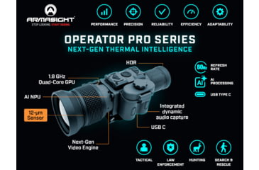 Image of Armasight Operator 640 Pro 1-4x35mm Thermal Clip On