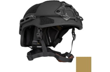 Image of ArmorSource Aire EX Rifle Resistant High Protection Fully Loaded Assault Helmet, High Cut, Coyote Brown, Large, 600LHCCBSU3LR3KV2