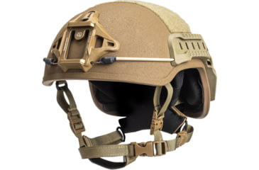 Image of ArmorSource Aire LE Law Enforcement Ultra-Lightweight Special Command High-Cut Ballistic Helmet, Tan, Small, AIRELE-HCS-R10P4-R-W3-V-TN