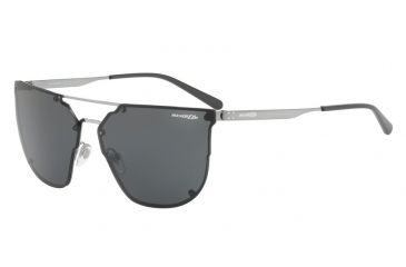 Image of Arnette HUNDO-P1 AN3073 Sunglasses 502/87-63 - Gunmetal Frame, Grey Lenses