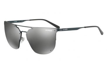Image of Arnette HUNDO-P1 AN3073 Sunglasses 692/6G-63 - Anthracite Frame, Grey Mirror Silver Lenses