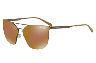 Image of Arnette HUNDO-P1 AN3073 Sunglasses 693/F9-63 - Brown Frame, Brown Mirror Bronze Lenses
