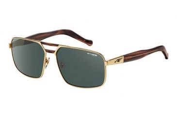 Image of Arnette Smokey Single Vision Prescription Sunglasses, Chrome/Grey Havana Frame, Chrome Mirror Lens-AN3068-04SV