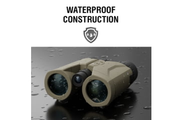 Image of ATN LRF 2000 10x42mm Roof Ballistics Laser Rangefinding Binocular, Army Brown, BN1042LRF2k